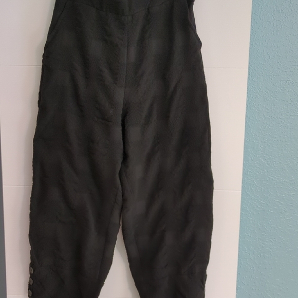 Kozan Art To Wear Lantern Lagenlook Boho Black Women's Relaxed Fit AnklePants  L - Picture 1 of 8